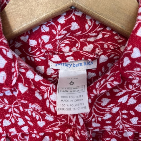 Pottery Barn Kids heart patterned night gown - Picture 5 of 11